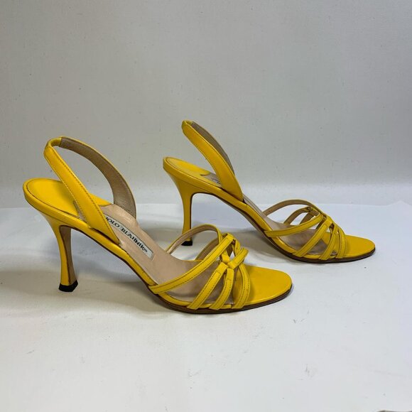 Bright and bold Manolo Blahnik “Anna” slingback sandals - Picture 7 of 7